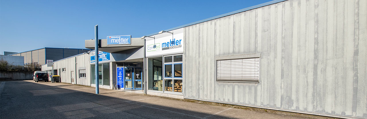 Bannerbild Impressum - Gebäude von Mettler Küchenwelt